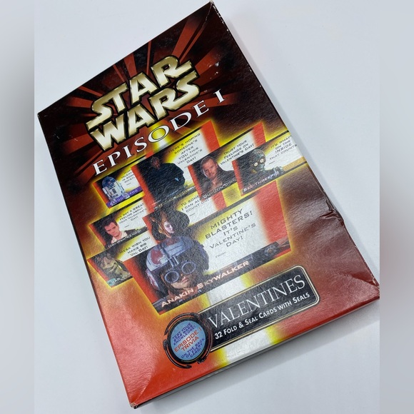 STAR WARS Episode 1 Sealed Box Vintage Valentine's Day Cards with Envelopes - Picture 3 of 4